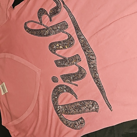 COPY - VS Pink sequin shirt - Picture 2 of 4